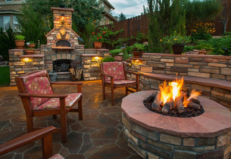 Outdoor Fireplace Setup
